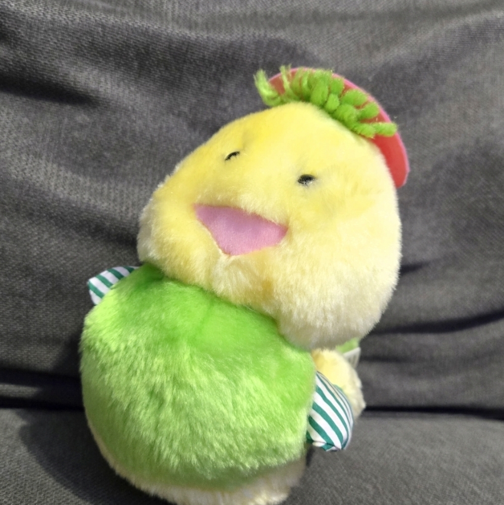 Vintage Inchworm Plush Stuffed Animal 8" Toy Kawaii Made in Taiwan - Picture 7 of 8
